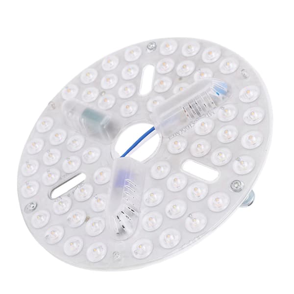 6,5 tommer loftventilator LED-lysudskiftning PC 3 farver dæmpbar forsænket montering øjenpleje LED-ventilatorlyspanel eftermontering