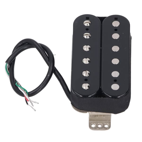 Humbucker Pickup 6-strängad dubbelspole ersättning för elgitarr 52mm Svart