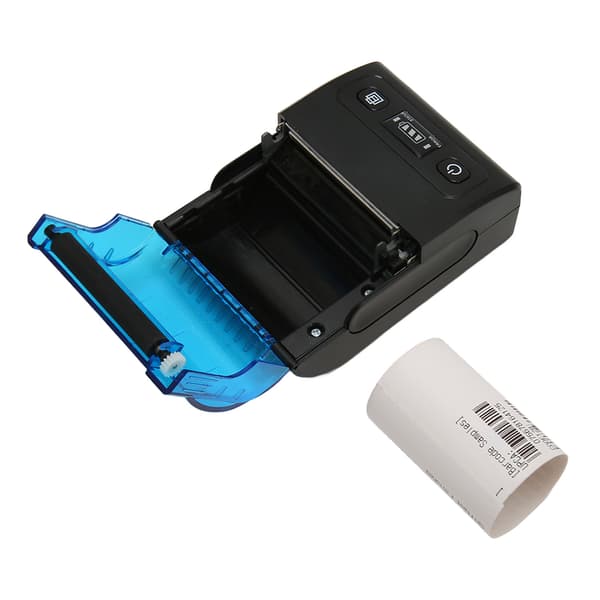 Bærbar termisk printer Multifunktionel Bluetooth 4.0 58 mm mini termisk kvitteringsprinter til butiksrestaurantvirksomhed EU-stik