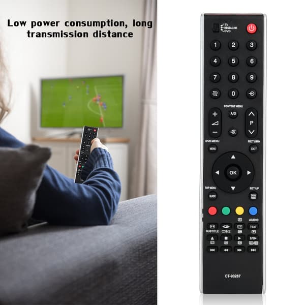 CT-90287A Multifunktionel TV-erstatningsfjernbetjening til Toshiba-controller
