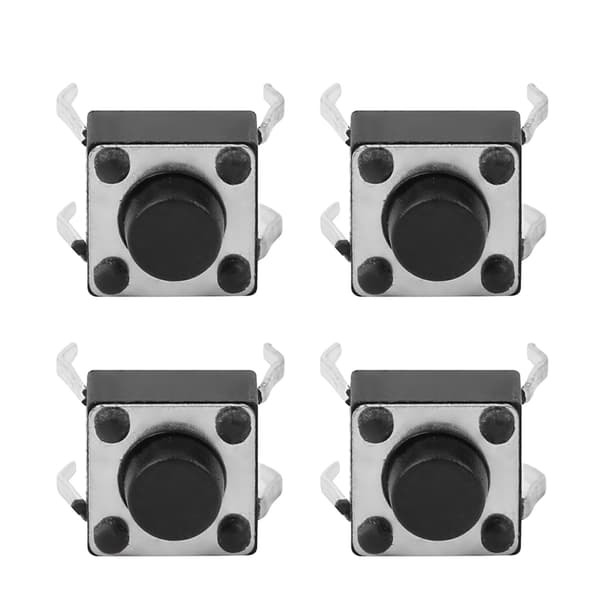 100 kpl kosketuspainikekytkin Mini hetkellinen mikro 6x6x5mm piirilevylle