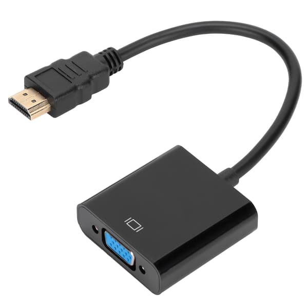 High-Definition Multimedia Interface til VGA-adapter 1080P HD bærbar ABS-konverter