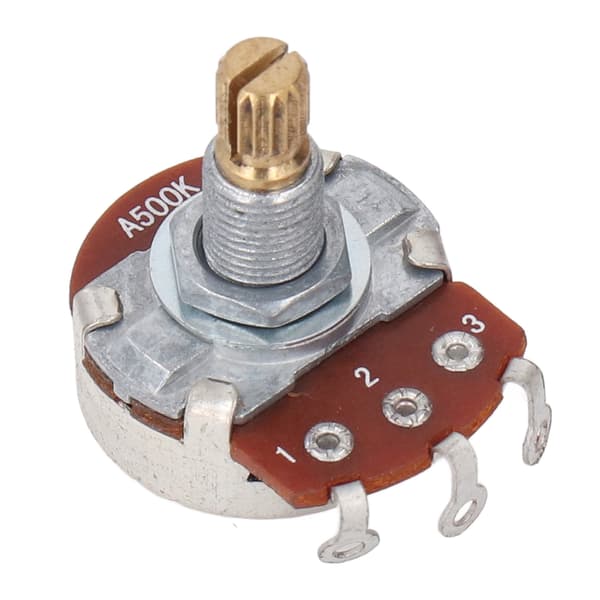 Mini Guitar Potentiometer 500K Lydstyrke Taper Pot Metal Bas Reservedele
