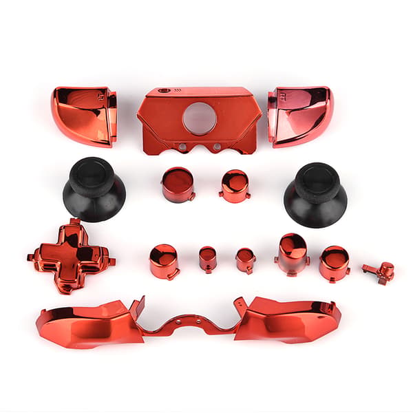 Fullständiga knappset Mod Ersättningsdel för Microsoft Xbox One Controller 3.5mm Jack (Röd)