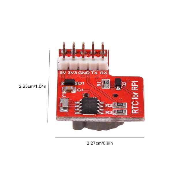 DS1307 Kort RTC-modul Högprecisionsrealtidsklockmodul för Raspberry Pi 3 / 2 Modell B