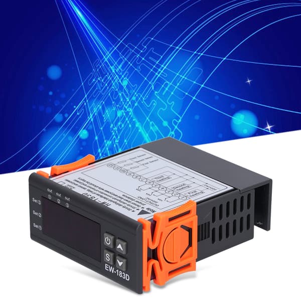 Digital LCD Termostat 220V HW-183D, Justerbar Temperaturregulator Controller