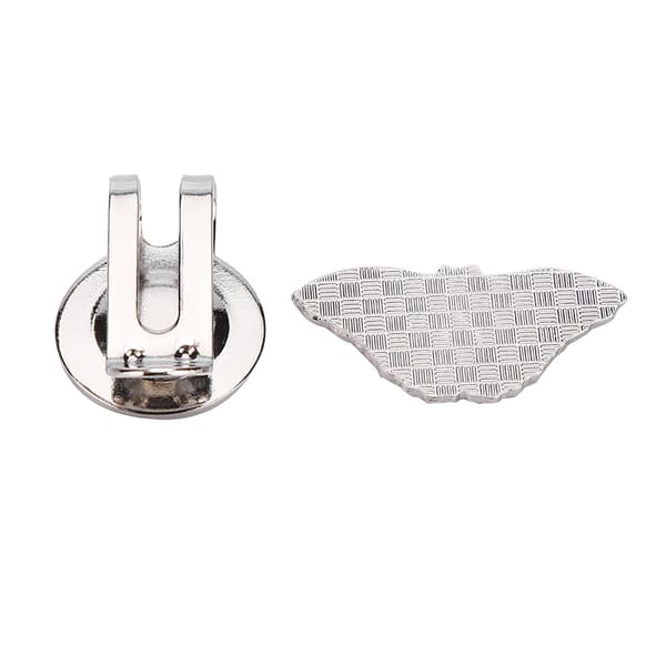 Holdbar golfhatteclips i rustfrit stål med magnetisk boldmarkør tilbehør sommerfugl