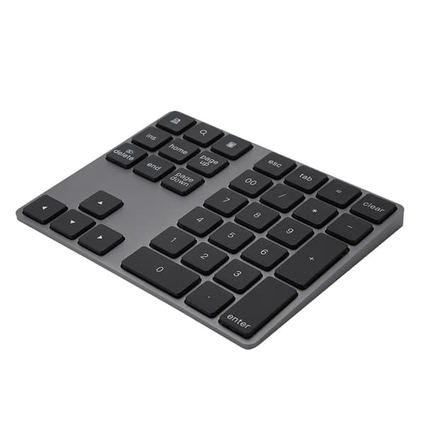 Sort 34 taster Mini Numpad Trådløst Bluetooth Numerisk Tastatur Til Apple PC