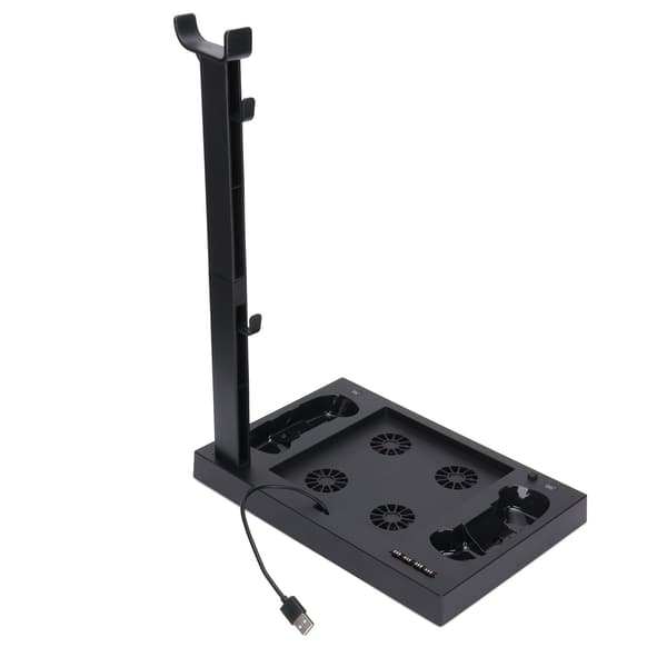 Til Xbox Series X-konsol kølestativ Multifunktionel køleventilatorbase med headsetbeslag batteriadapter