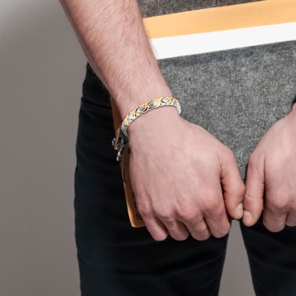 Mænd Kvinder Titanium Stål Magnetisk Germanium Terapi Armbånd Smykker