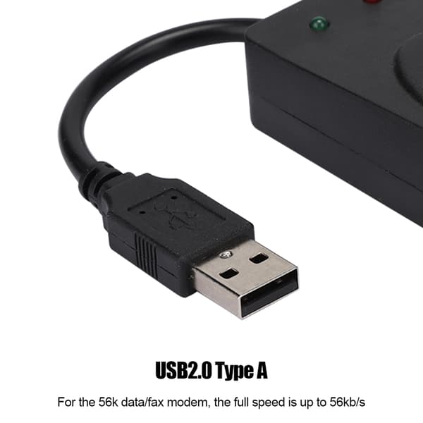 Faxmodem Dubbelport USB2.0 56K Externt Modem Drivrutin för Win 7/Win 8/Win 10/Win XP
