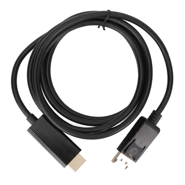 DisplayPort-HD Multimedia Interface -sovitin televisioille ja tietokoneille, 1,8 m/5,9 jalkaa, 1080p DP-HD Multimedia Interface