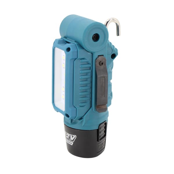 12V Max LED Arbejdslys, 180° Foldbart, 2 Tilstande, Batterimåler, Krog & Magnet, til Autoreparation & Camping