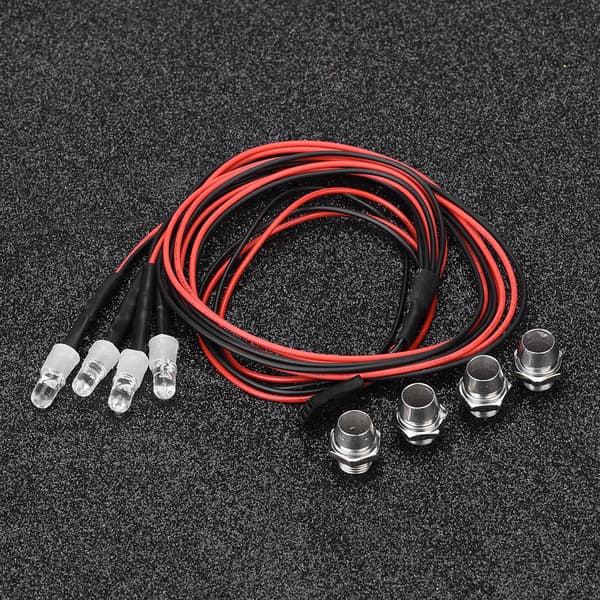 4 STK 5 mm Forlygter RC Tilbehør LED Lys til Model Drift Bil Køretøj (4# Blåt Lys)