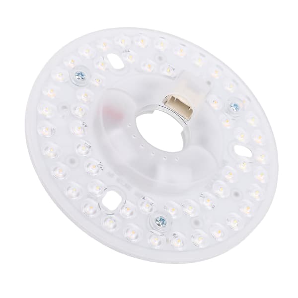 4,9 tommer LED-lysmotor eftermontering magnetisk loftventilator LED-lyserstatning 3 farver energibesparende rund