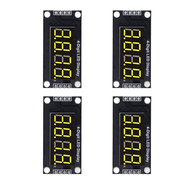 4-pack TM1637 0,36\" röd LED 4-siffrig 7-segments displaymodul digitalt rör för Arduino