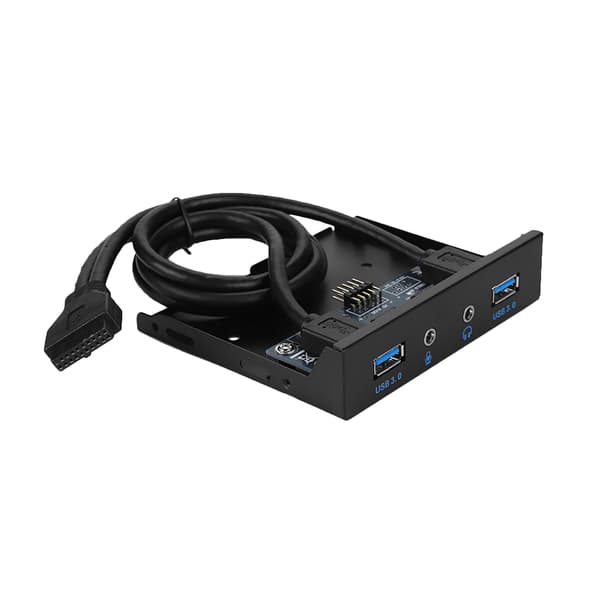 USB3.0 LJUD Diskettenhet Frontpanel 3,5 tum 2 USB3.0-gränssnitt med mikrofonljud