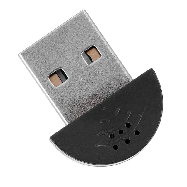 Bärbar USB Mini Studio Talmikrofon Inspelningsljud MIC-adapter för dator PC