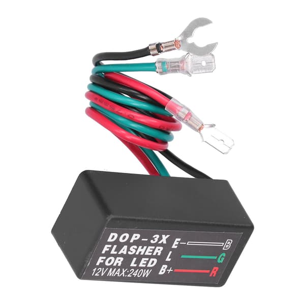 Bil 12V 20A LED Blinkersrelä DOP-3X Universell Motorcykel Indikator Blinkermodul