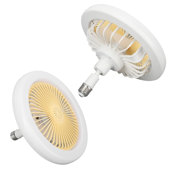 30W Lysventilator 9.8in Lille Aromaterapi Støjsvag Loftventilator Lys E27 LED Ventilatorlys 86‑265V