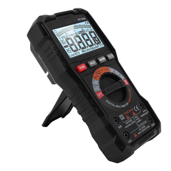 Auto-Ranging 6000-tællings multimeter, ægte RMS AC/DC spænding, strøm, modstand, kapacitans, frekvensmåler