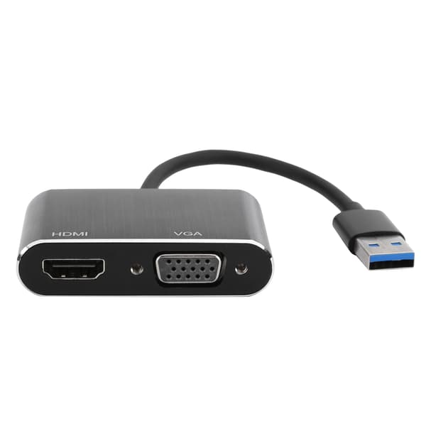 USB3.0 til VGA/HDMI-adapter Strømkonverter Skærmudvidelsesdock Computerudstyr