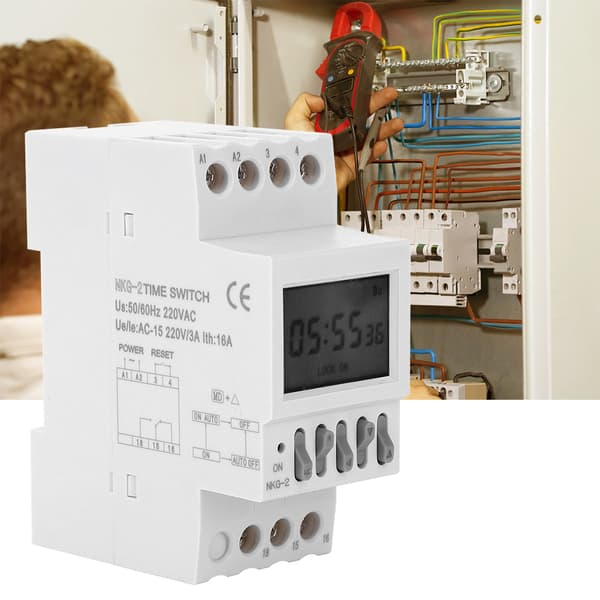 Tidskontrollbrytare Guide Rail Typ Skolfabrik Ringklocka Relä AC220V 3A