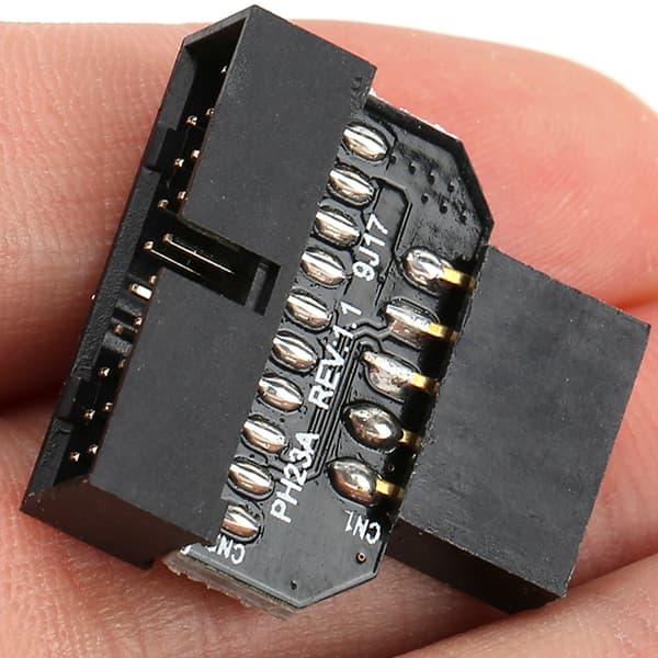 PH23A Moderkort USB 2.0 9Pin till USB 3.0 19P Plugin-kontaktadapter (PH23A)