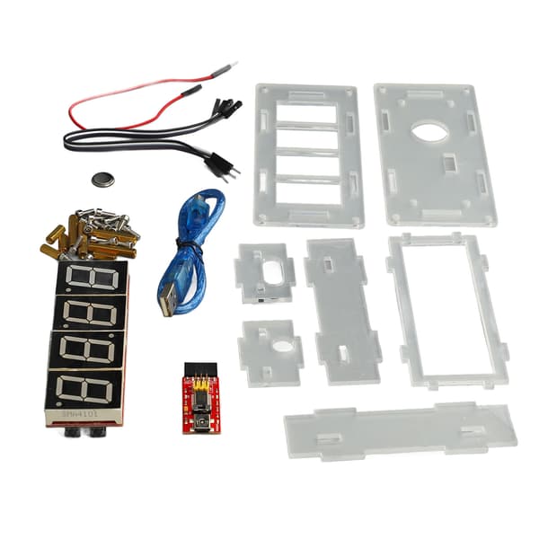 DIY Digital Klocka Kit med Tydlig Display, Justerbar Tid, Elektroniska Komponenter Set