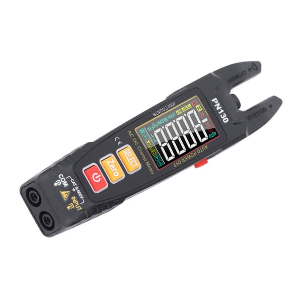 Auto-Ranging Digital Tangamperemeter, True RMS, Farve LCD Elektrisk Tester til AC/DC Strøm, Spænding, Kondensator, Diode & Frekvens