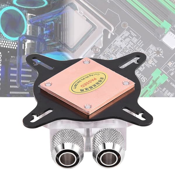 Dator GPU Kylning Vattenblock Kylare Kit Röd Kopparbas för Grafikkort