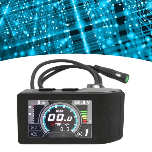 LCD-display ABS 500C Färgindikator Mätare Kontrollpanel Elcykeltillbehör för Bafang BBS01
