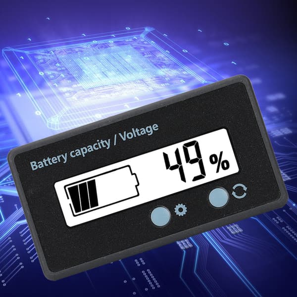 GY-6GS PCB HTN Vattentät Batterikapacitetsmätare LCD-display 12-84V Vit