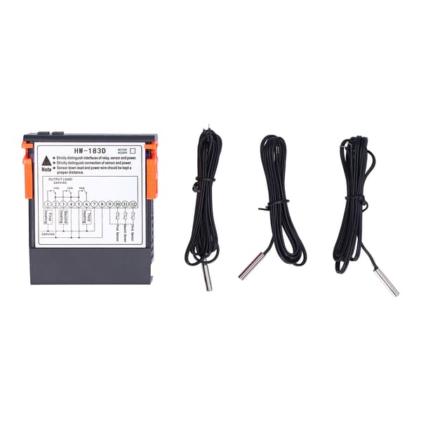 Digital LCD Termostat 220V HW-183D, Justerbar Temperaturregulator Controller