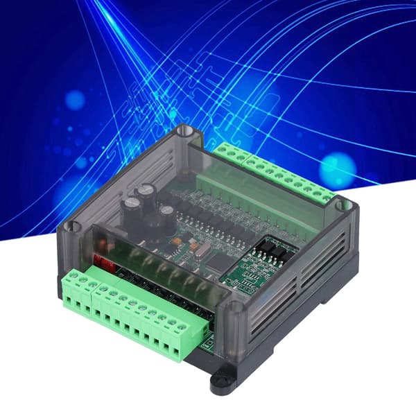 PLC-controller 2N20MT-modul med skal til industriel automatiseringskort