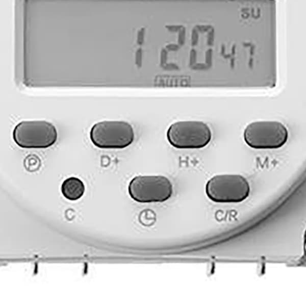 Digital Timer Mikrocomputer Tidsstyringskontakt LCD-skærm CN101A DC12V 4 Kabler