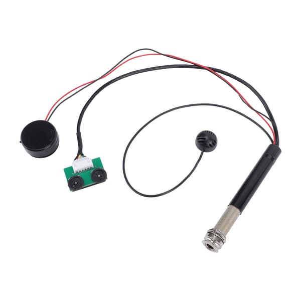Gitarrpickup med mikrofon 2 installationer Hög känslighet Justerbar tonvolym Mikrofonpickup för akustisk gitarr Folkinstrument
