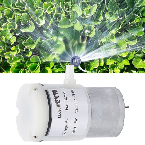 3st Mini Membranpump 3L/min Sugluftvattenpump DC6V för Akvarium Fiskbehållare
