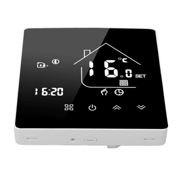 Smart Termostat LCD Touch Skærm Termostat Programmerbar Temperaturregulator til Kedel 95‑240V Skjult Installation