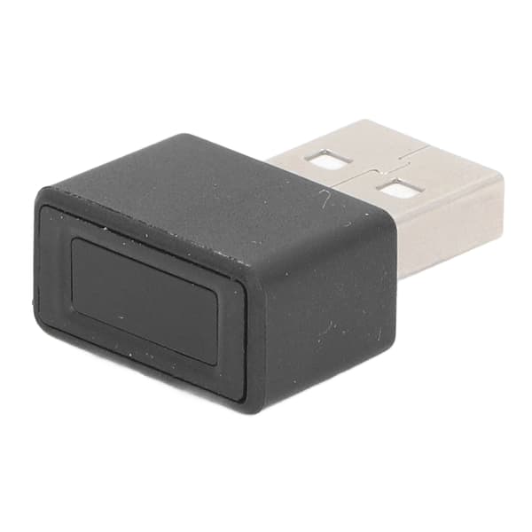 USB Mini Fingeraftrykslæser Modul Biometrisk Scanner til Adgangskontrol, Sort, 1-pak