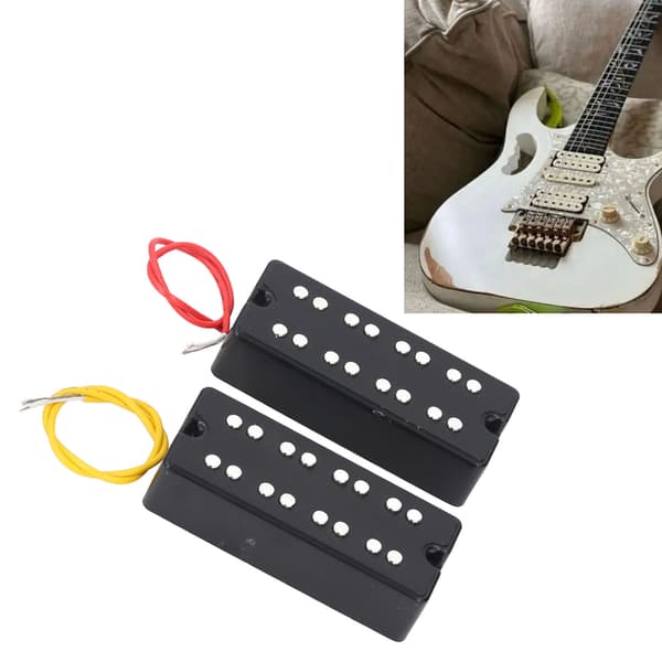 Humbucker Pickup Set Öppen Stil 2 Hål Dubbelspolig Pickup för 4-strängad Elbasgitarr