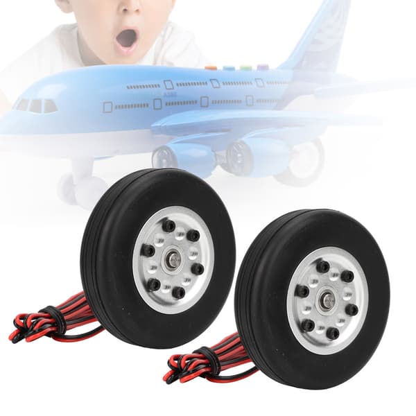 65 mm gummidæk hjulbremsesystem med 4 mm aksel til RC-fly