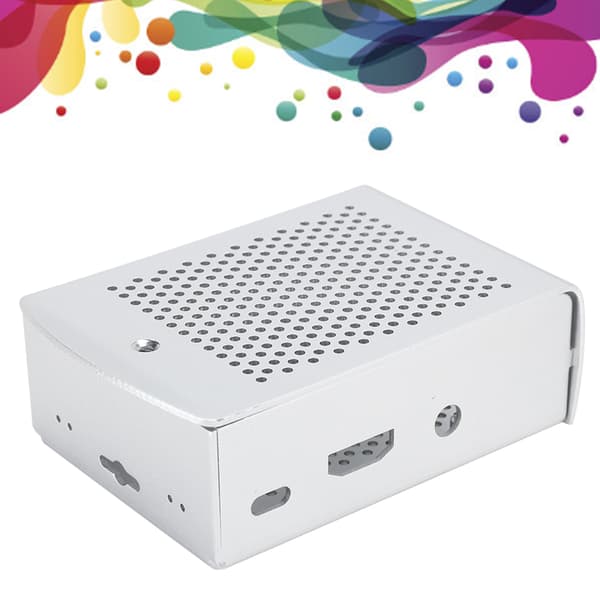Aluminiumlegeringsfodral för Raspberry Pi 3 b 2B moderkort kylande skyddslåda silver