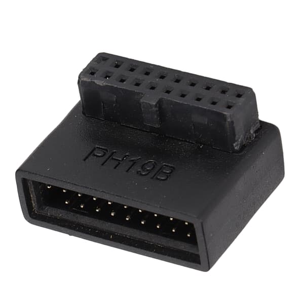 USB 3.0 90° Adapter Flerskiktskretskort Enkel Installation 19/20Pin Strömadapter PH19B