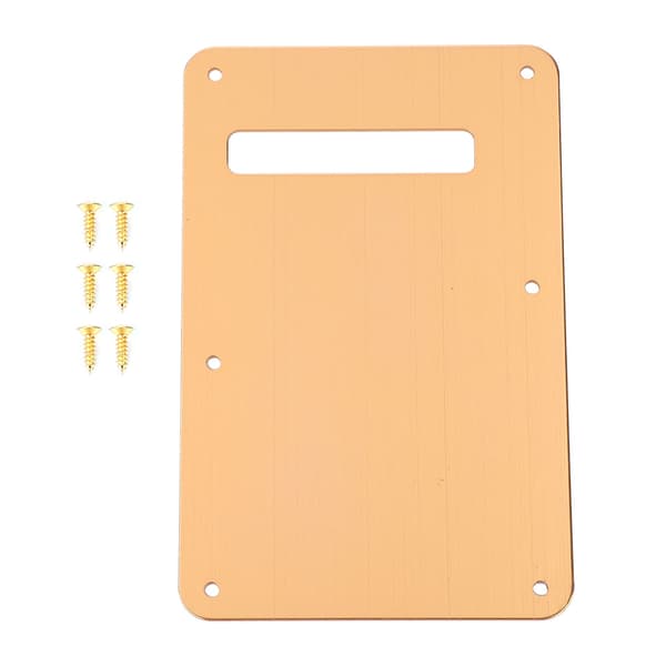 Plektrumskydd Tremolo Cavity Cover Bakplatta för ST Style Elgitarr (Guld)