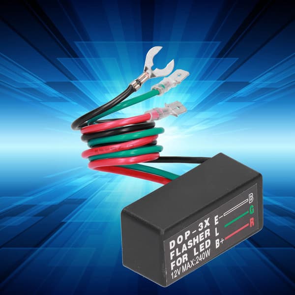 Bil 12V 20A LED Blinkersrelä DOP-3X Universell Motorcykel Indikator Blinkermodul