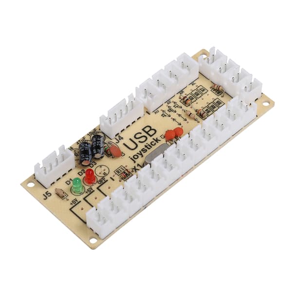 Arcade Game USB Encoder Knappkontroll för Raspberry Pi Värd PC Spelmaskin Svart CY-822A