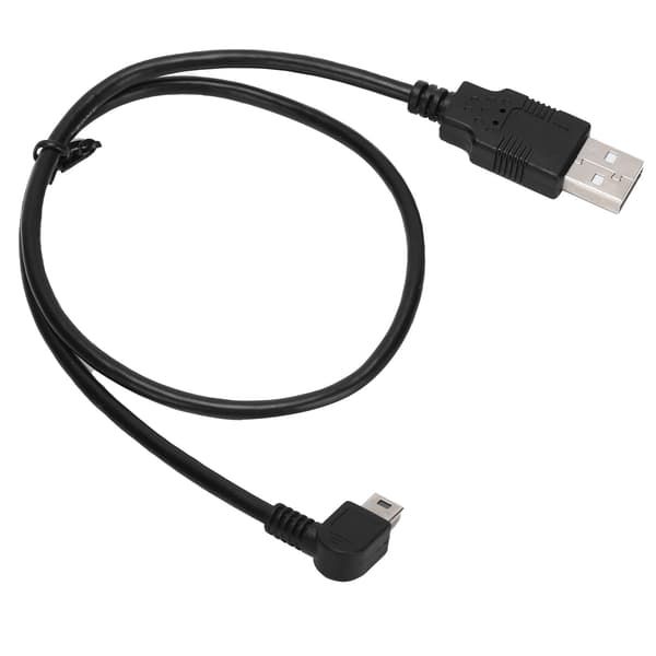 USBA til Mini USBB Kabel Han til Han Albue Venstre Vinkel Strømforsyning Opladerkabel til PC