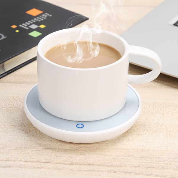 Kopvarmer Varmeplade til Kaffe Te Mælk Hjemmekontorbrug (EU-stik 220V)