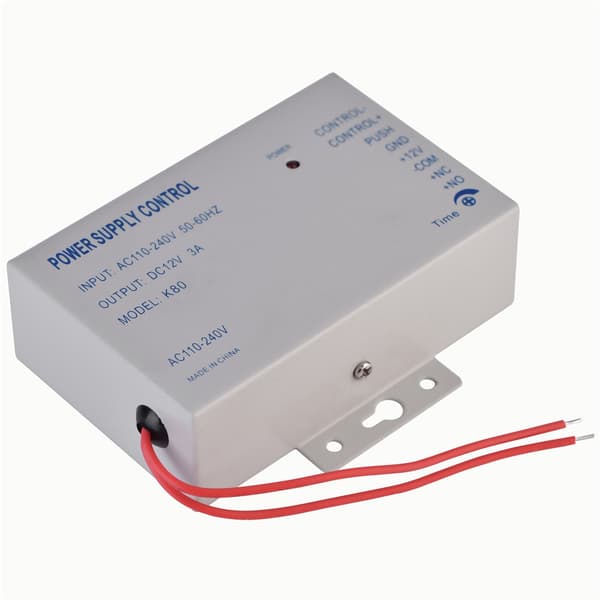 Input AC110V-240V Output DC 12V 3A 30W Strømforsyningscontroller til Døradgangskontrolsystem